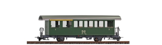 BEMO 3233125 - H0m - Personenwagen AB2, RhB,Ep. II-III